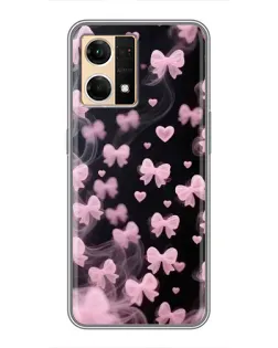 Чехол для OPPO Reno7 4G с картинкой «Неоновое кружево»