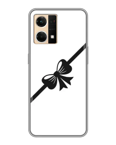 Чехол для OPPO Reno7 4G с картинкой «Диагональный бант»