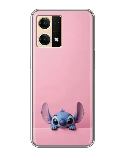 Чехол для OPPO Reno7 4G с картинкой «Stitch выглядывает» Чехол для OPPO Reno7 4G с картинкой «Stitch выглядывает»