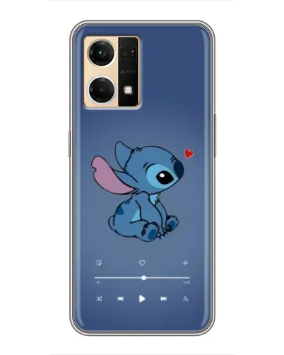 Чехол для OPPO Reno7 4G с картинкой «Музыкальный Stitch» Чехол для OPPO Reno7 4G с картинкой «Музыкальный Stitch»