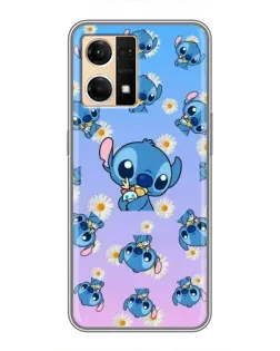 Чехол для OPPO Reno7 4G с картинкой «Паттерн со Стичем» Чехол для OPPO Reno7 4G с картинкой «Паттерн со Стичем»