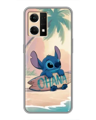 Чехол для OPPO Reno7 4G с картинкой «Стич на серфе» Чехол для OPPO Reno7 4G с картинкой «Стич на серфе»