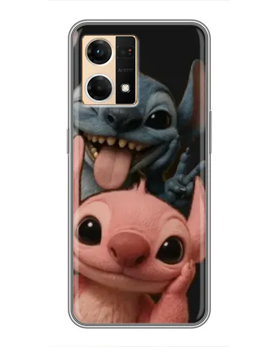 Чехол для OPPO Reno7 4G с картинкой «Стич и Ангел» Чехол для OPPO Reno7 4G с картинкой «Стич и Ангел»
