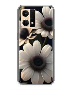 Чехол для OPPO Reno7 4G с картинкой «Белые маргаритки макро» Чехол для OPPO Reno7 4G с картинкой «Белые маргаритки макро»