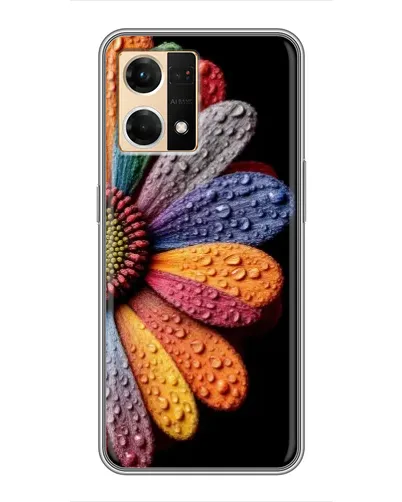 Чехол для OPPO Reno7 4G с картинкой «Радужный цветок»