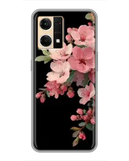 Чехол для OPPO Reno7 4G с картинкой «Розовая ветка сакуры» Чехол для OPPO Reno7 4G с картинкой «Розовая ветка сакуры»
