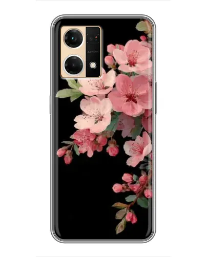 Чехол для OPPO Reno7 4G с картинкой «Розовая ветка сакуры»