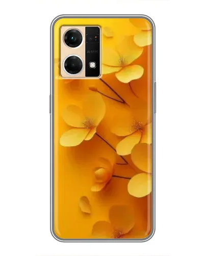 Чехол для OPPO Reno7 4G с картинкой «Золотые лепестки»