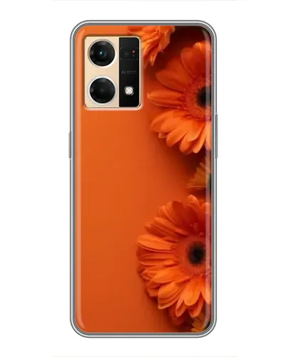 Чехол для OPPO Reno7 4G с картинкой «Оранжевые герберы»