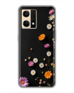 Чехол для OPPO Reno7 4G с картинкой «Цветочная композиция» Чехол для OPPO Reno7 4G с картинкой «Цветочная композиция»