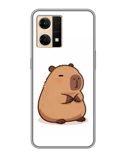 Чехол для OPPO Reno7 4G с картинкой «Толстенькая капибара»