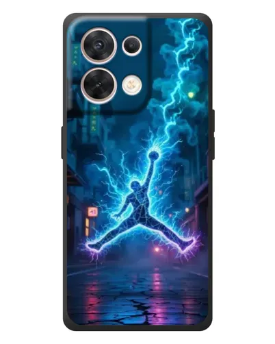 Чехол для OPPO Reno 8 5G с картинкой «Jordan Gold Jumpman»