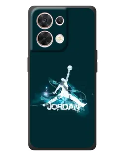 Чехол для OPPO Reno 8 5G с картинкой «Jordan Blue Fire»