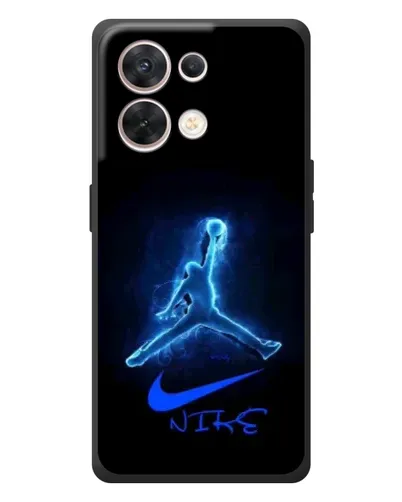 Чехол для OPPO Reno 8 5G с картинкой «Jordan Neon Blue»