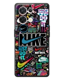 Чехол для OPPO Reno 8 5G с картинкой «Яркий коллаж Nike» Чехол для OPPO Reno 8 5G с картинкой «Яркий коллаж Nike»