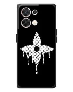 Чехол для OPPO Reno 8 5G с картинкой «Цветочная монограмма»