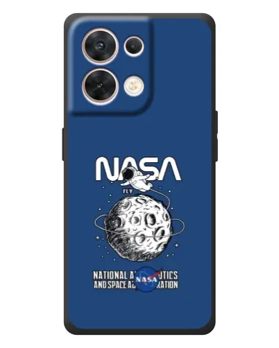 Чехол для OPPO Reno 8 5G с картинкой «NASA — лунная миссия» Чехол для OPPO Reno 8 5G с картинкой «NASA — лунная миссия»