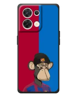Чехол для OPPO Reno 8 5G с картинкой «Bored Ape — фанат Барсы» Чехол для OPPO Reno 8 5G с картинкой «Bored Ape — фанат Барсы»