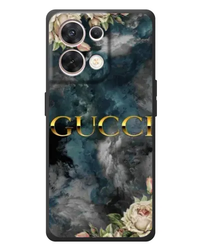 Чехол для OPPO Reno 8 5G с картинкой «Абстрактные цветы Gucci» Чехол для OPPO Reno 8 5G с картинкой «Абстрактные цветы Gucci»