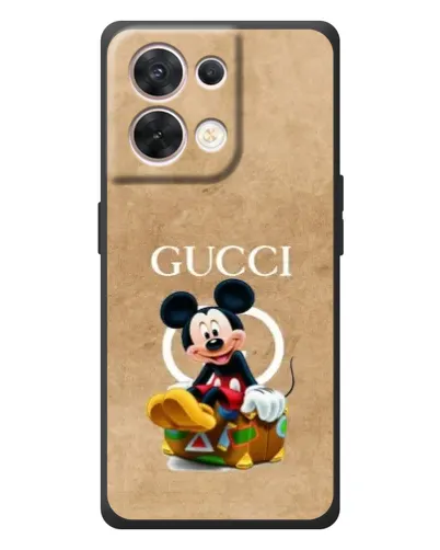 Чехол для OPPO Reno 8 5G с картинкой «Микки Маус Gucci — крафт» Чехол для OPPO Reno 8 5G с картинкой «Микки Маус Gucci — крафт»