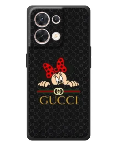 Чехол для OPPO Reno 8 5G с картинкой «Минни Маус Gucci — черный» Чехол для OPPO Reno 8 5G с картинкой «Минни Маус Gucci — черный»