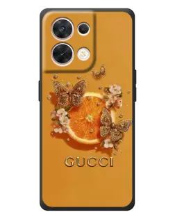 Чехол для OPPO Reno 8 5G с картинкой «Gucci — золотые бабочки» Чехол для OPPO Reno 8 5G с картинкой «Gucci — золотые бабочки»