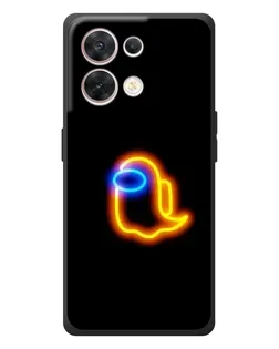 Чехол для OPPO Reno 8 5G с картинкой «Among Us неоновое сияние»