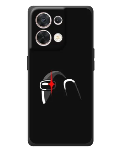 Чехол для OPPO Reno 8 5G с картинкой «Among Us шлем» Чехол для OPPO Reno 8 5G с картинкой «Among Us шлем»