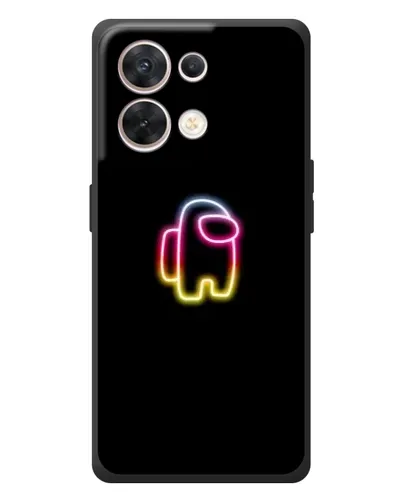 Чехол для OPPO Reno 8 5G с картинкой «Among Us градиент» Чехол для OPPO Reno 8 5G с картинкой «Among Us градиент»
