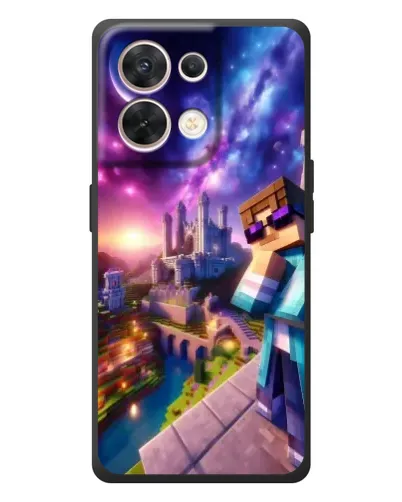 Чехол для OPPO Reno 8 5G с картинкой «Стив и космос»