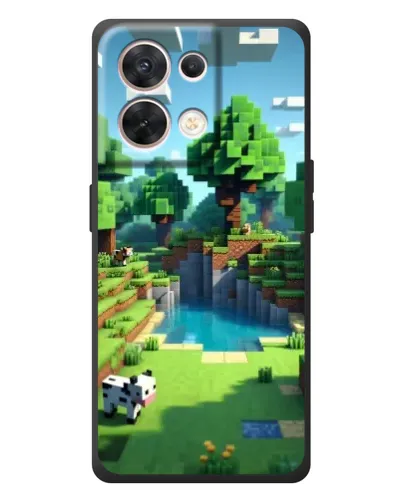 Чехол для OPPO Reno 8 5G с картинкой «Minecraft летний день»