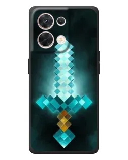 Чехол для OPPO Reno 8 5G с картинкой «Алмазный меч неон» Чехол для OPPO Reno 8 5G с картинкой «Алмазный меч неон»