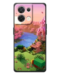 Чехол для OPPO Reno 8 5G с картинкой «Розовое дерево Minecraft» Чехол для OPPO Reno 8 5G с картинкой «Розовое дерево Minecraft»