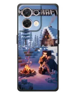 Чехол для OPPO Reno 8 5G с картинкой «Зимний Minecraft» Чехол для OPPO Reno 8 5G с картинкой «Зимний Minecraft»