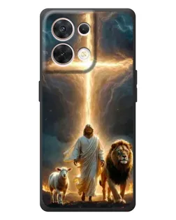 Чехол для OPPO Reno 8 5G с картинкой «Лев Иуды и Свет» Чехол для OPPO Reno 8 5G с картинкой «Лев Иуды и Свет»