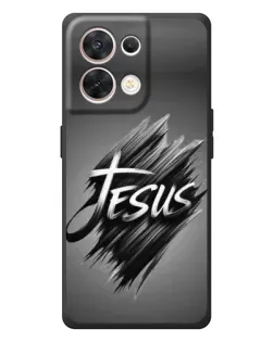 Чехол для OPPO Reno 8 5G с картинкой «Надпись Jesus Graffiti»