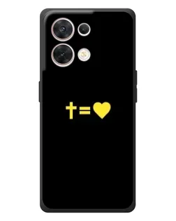 Чехол для OPPO Reno 8 5G с картинкой «Сердце и Крест»