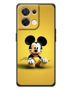 Чехол для OPPO Reno 8 5G с картинкой «Микки на желтом»