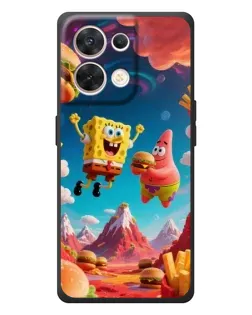 Чехол для OPPO Reno 8 5G с картинкой «Космический фастфуд»
