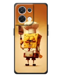 Чехол для OPPO Reno 8 5G с картинкой «Губка Боб повар»