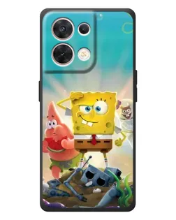 Чехол для OPPO Reno 8 5G с картинкой «Спанч Боб победитель»