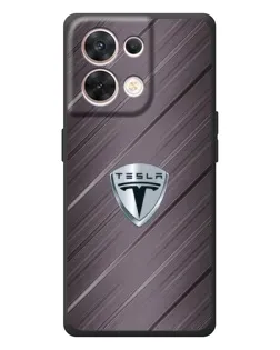 Чехол для OPPO Reno 8 5G с картинкой «Металлическая текстура Tesla» Чехол для OPPO Reno 8 5G с картинкой «Металлическая текстура Tesla»
