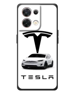 Чехол для OPPO Reno 8 5G с картинкой «Tesla White Style» Чехол для OPPO Reno 8 5G с картинкой «Tesla White Style»