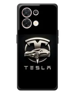 Чехол для OPPO Reno 8 5G с картинкой «Tesla — серебристое авто» Чехол для OPPO Reno 8 5G с картинкой «Tesla — серебристое авто»