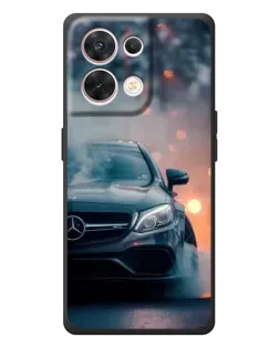 Чехол для OPPO Reno 8 5G с картинкой «Mercedes — ночной город» Чехол для OPPO Reno 8 5G с картинкой «Mercedes — ночной город»