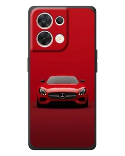 Чехол для OPPO Reno 8 5G с картинкой «Красный Mercedes AMG»
