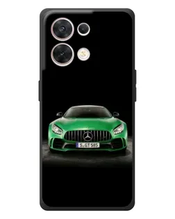 Чехол для OPPO Reno 8 5G с картинкой «Mercedes — неоновый лого»