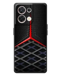 Чехол для OPPO Reno 8 5G с картинкой «Mercedes Carbon Grid»