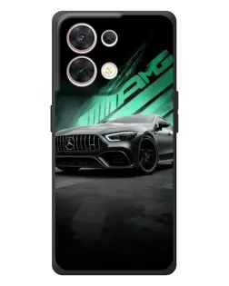 Чехол для OPPO Reno 8 5G с картинкой «Темный Mercedes AMG»