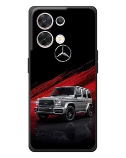 Чехол для OPPO Reno 8 5G с картинкой «Mercedes G-Class красный»